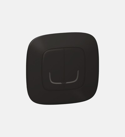 Купить Выключатель двухклавишный беспроводной Legrand Valena Allure NETATMO (антрацит) для системы умного дома в интернет-магазине умной техники Legrand2.by в Минске