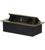 Купить ORNO - Блок розеточный встраиваемый 2хUSB 5V 2,1A + 2x2P+E со шторками, без кабеля, 3600вт, латуль - Артикул: OR-AE-13109-BR в интернет-магазине умной техники Legrand2.by в Минске