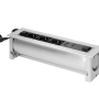 Купить ORNO - Блок розеточный встраиваемый 2хRJ45 кат. 5e UTP + HDMI + 2x2P+E со шторками, с электроприводом, кабель 2м, 3680вт, алюминий. - Артикул: OR-AE-13110-AL в интернет-магазине умной техники Legrand2.by в Минске