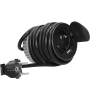 Купить ORNO - Блок розеточный встраиваемый d=60мм, USB 5V 2,4A + 2P+E со шторками, 3680вт, кабель 1,9м, черный - Артикул: OR-AE-1373-B в интернет-магазине умной техники Legrand2.by в Минске