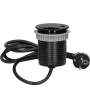 Купить ORNO - Блок розеточный встраиваемый d=60мм, USB 5V 2,4A + 2P+E со шторками, 3680вт, кабель 1,9м, черный - Артикул: OR-AE-1373-B в интернет-магазине умной техники Legrand2.by в Минске