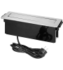 Купить ORNO - Блок розеточный встраиваемый ,выдвижной 2хUSB Type A 5V 2,4A + С 5V 3,1A + 3x2P+E со шторками кабель 2м, 3680вт, нержавеющая сталь. - Артикул: OR-GM-9014-I в интернет-магазине умной техники Legrand2.by в Минске