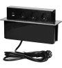 Купить ORNO - Блок розеточный встраиваемый ,выдвижной 2хUSB Type A 5V 2,4A + С 5V 3,1A + 3x2P+E со шторками кабель 2м, 3680вт, нержавеющая сталь. - Артикул: OR-GM-9014-I в интернет-магазине умной техники Legrand2.by в Минске