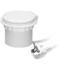 Купить ORNO - Блок розеточный встраиваемый d=80мм, 2хUSB Type A+C 5V 2,4A + 2P+E ,беспроводная зарядка, сменный модуль RJ/HDMI/USB, 3680вт, кабель 1,8м, белый - Артикул: OR-GM-9015-W в интернет-магазине умной техники Legrand2.by в Минске
