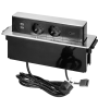 Купить ORNO - Блок розеточный встраиваемый выдвижной 2хUSB 5V 2,4A + HDMI + 2x2P+E со шторками, кабель 2м, 3680вт, нержавеющая сталь. - Артикул: OR-GM-9016-I в интернет-магазине умной техники Legrand2.by в Минске