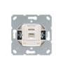 Купить Одинарная компьютерная розетка (категория 5) для штекера RJ-45 с накладкой, черный матовый (soft touch); G-Series в интернет-магазине умной техники Legrand2.by в Минске