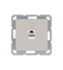 Купить Одинарная компьютерная розетка (категория 5) для штекера RJ-45 с накладкой, тауп; G-Series в интернет-магазине умной техники Legrand2.by в Минске