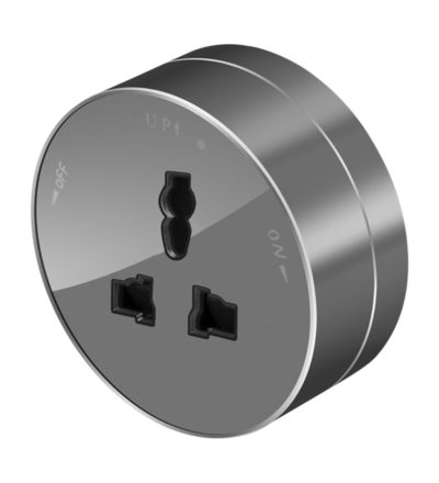 Купить Розетка универсальная Systeme Electric MuitiTrack 13А/250В, графит MTK13002G в интернет-магазине умной техники Legrand2.by в Минске