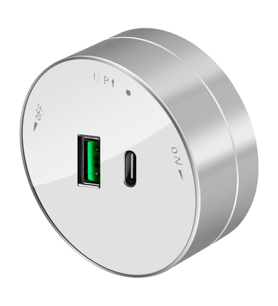 Купить Розетка 2хUSB (тип А+С) Systeme Electric MuitiTrack 18Вт, 5В/3А, белый MTK13003W в интернет-магазине умной техники Legrand2.by в Минске