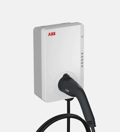 Купить Зарядная станция для электромобиля ABB Terra AC Type 2 + RFID | 11kW | с кабелем 5m (белый) в интернет-магазине умной техники Legrand2.by в Минске